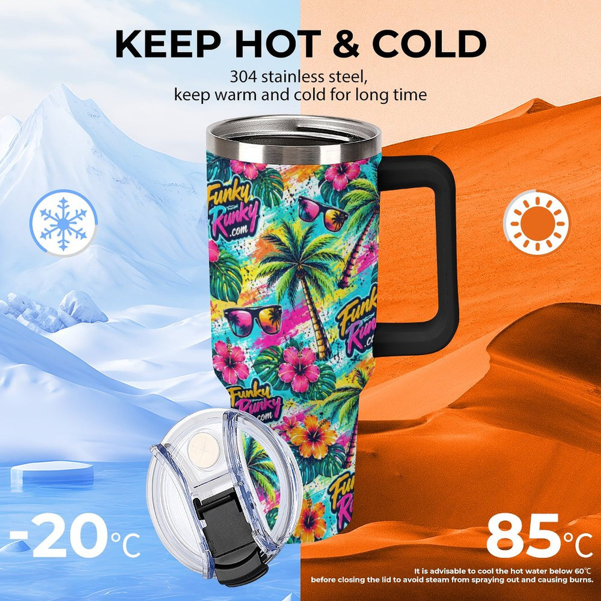 Tropical Chaos 40 oz Tumbler